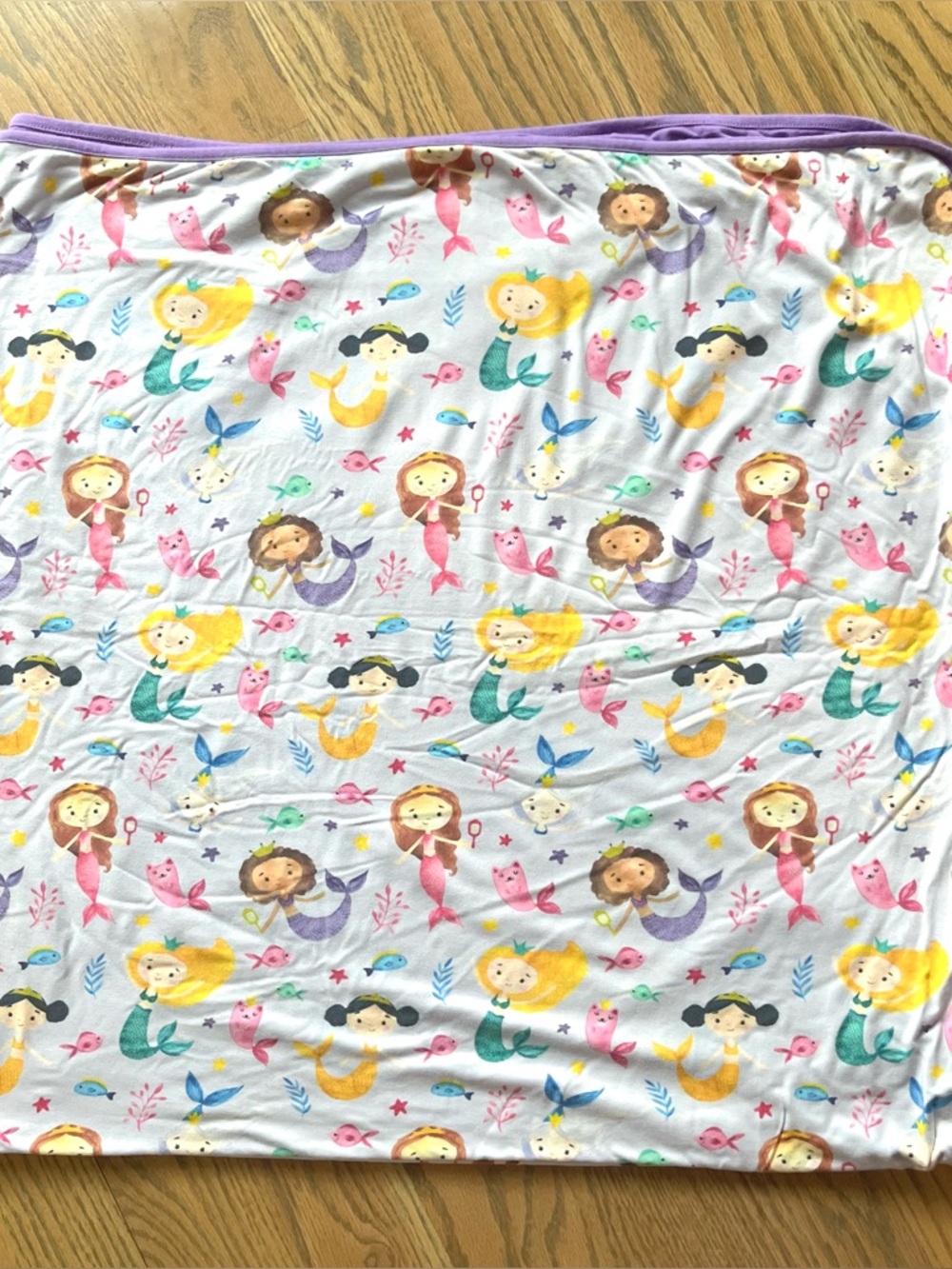 Caden Lane Little Mermaids Bamboo Blanket 50*50